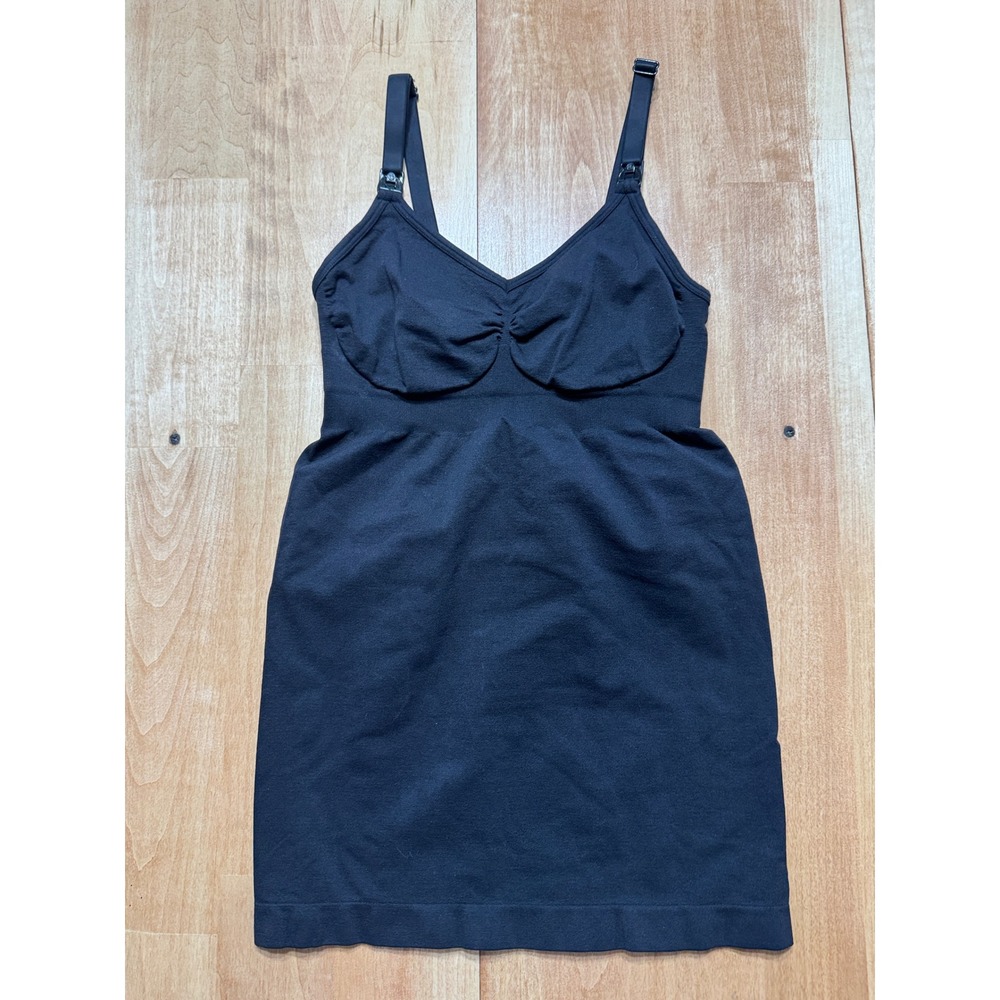 Bravado Designs Black Seamless Nursing Cami Maternity‎ Tank Top Small